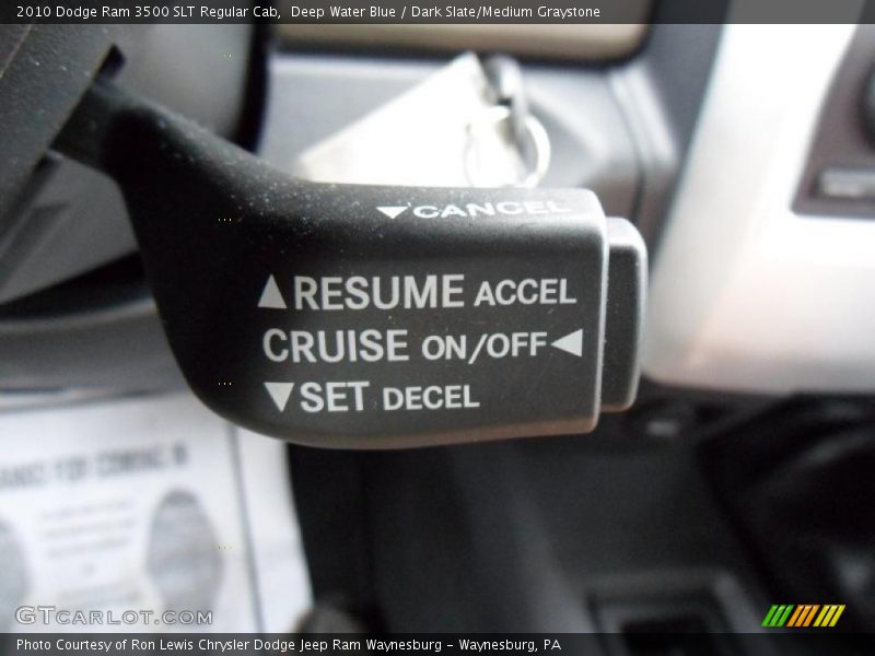 Controls of 2010 Ram 3500 SLT Regular Cab