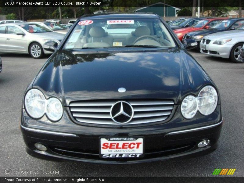 Black / Oyster 2003 Mercedes-Benz CLK 320 Coupe