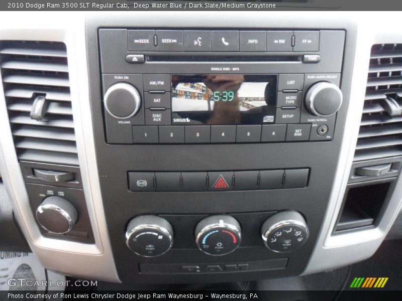 Controls of 2010 Ram 3500 SLT Regular Cab