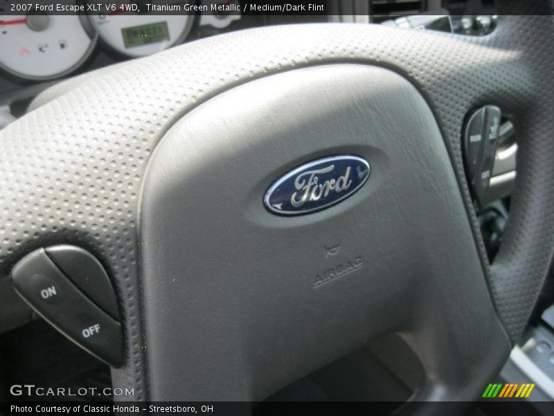 Titanium Green Metallic / Medium/Dark Flint 2007 Ford Escape XLT V6 4WD