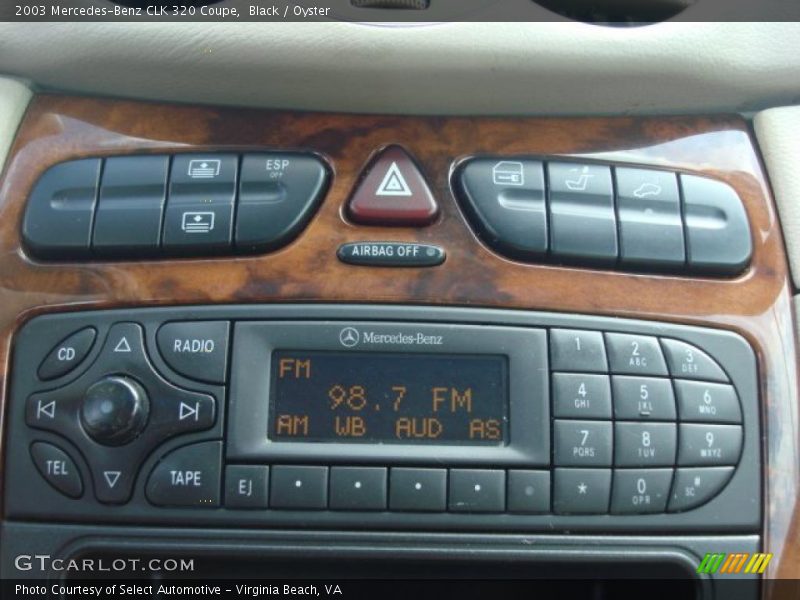 Black / Oyster 2003 Mercedes-Benz CLK 320 Coupe