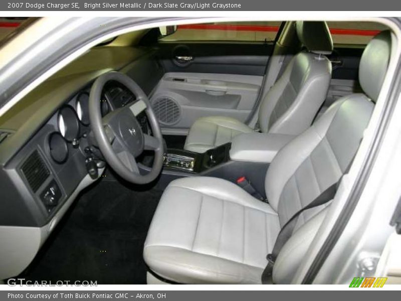 Bright Silver Metallic / Dark Slate Gray/Light Graystone 2007 Dodge Charger SE
