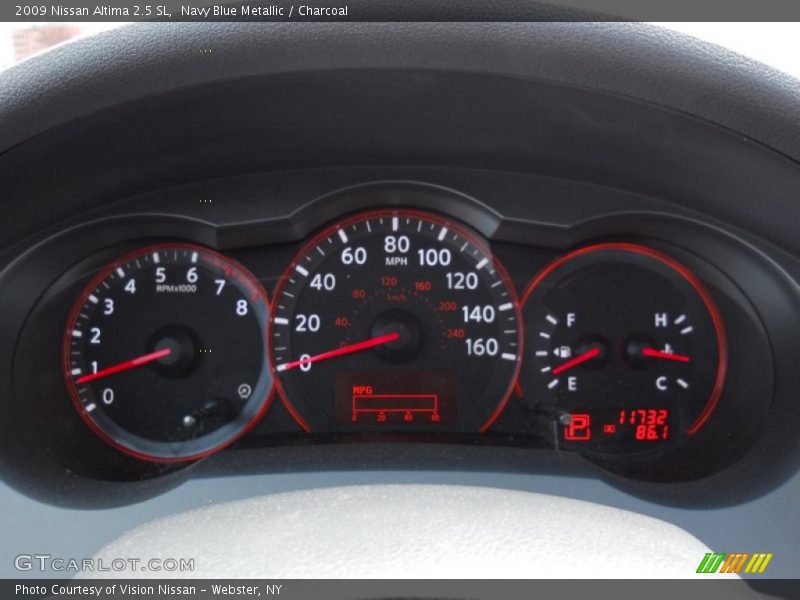 Navy Blue Metallic / Charcoal 2009 Nissan Altima 2.5 SL