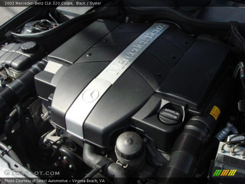Black / Oyster 2003 Mercedes-Benz CLK 320 Coupe