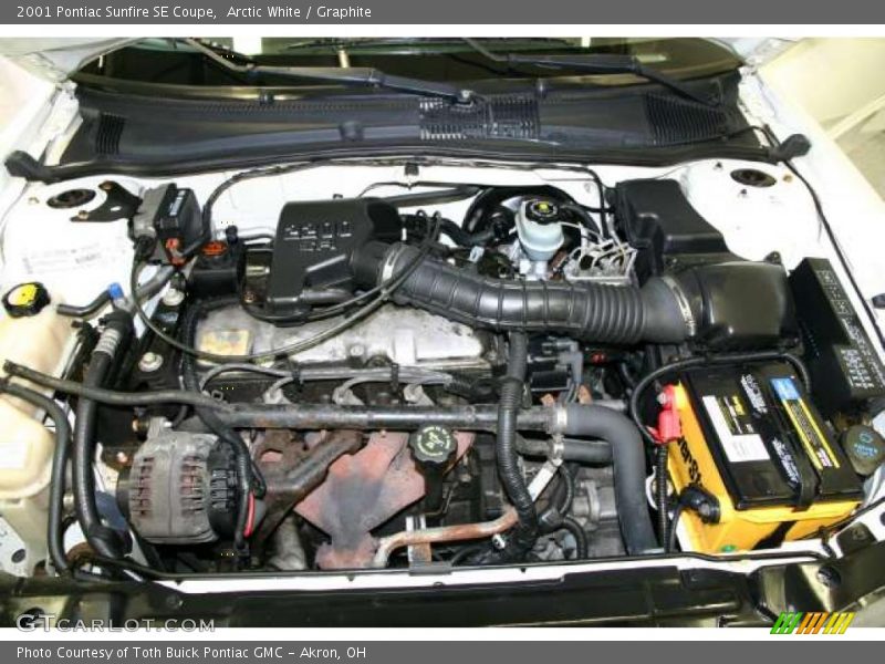 Arctic White / Graphite 2001 Pontiac Sunfire SE Coupe