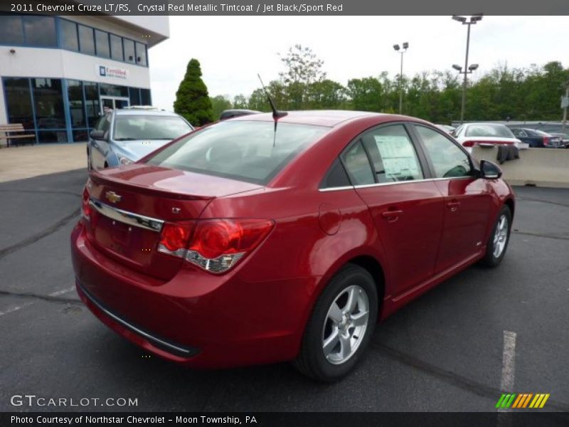 Crystal Red Metallic Tintcoat / Jet Black/Sport Red 2011 Chevrolet Cruze LT/RS