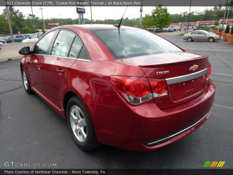 Crystal Red Metallic Tintcoat / Jet Black/Sport Red 2011 Chevrolet Cruze LT/RS