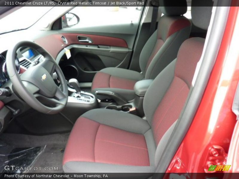 Crystal Red Metallic Tintcoat / Jet Black/Sport Red 2011 Chevrolet Cruze LT/RS