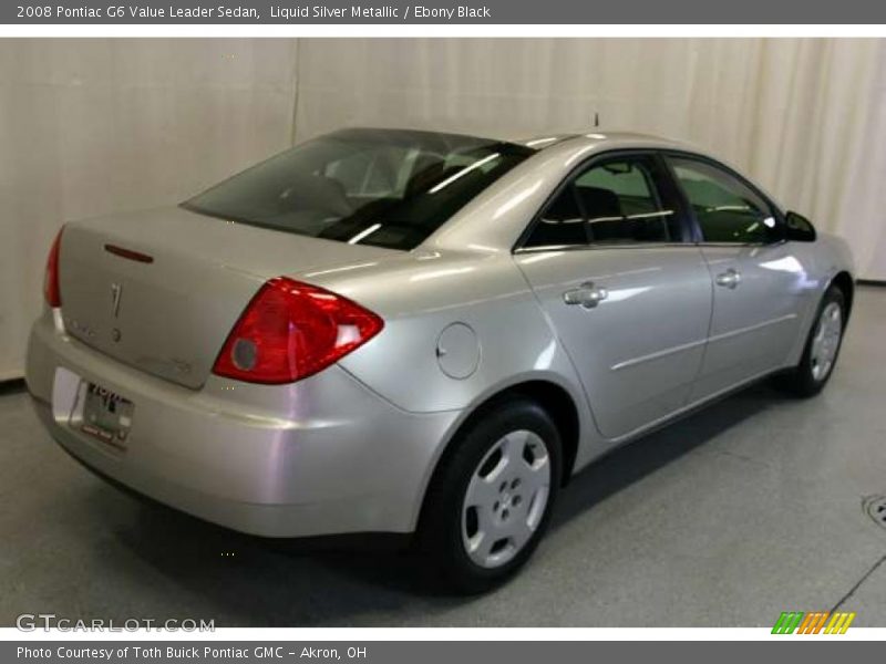 Liquid Silver Metallic / Ebony Black 2008 Pontiac G6 Value Leader Sedan