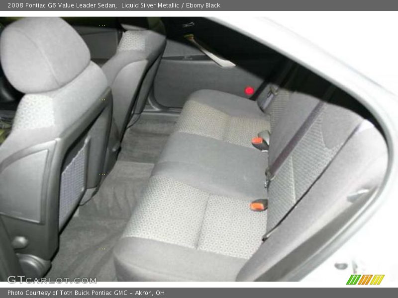Liquid Silver Metallic / Ebony Black 2008 Pontiac G6 Value Leader Sedan