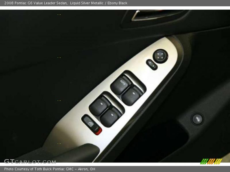Liquid Silver Metallic / Ebony Black 2008 Pontiac G6 Value Leader Sedan