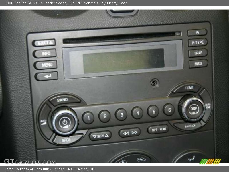 Liquid Silver Metallic / Ebony Black 2008 Pontiac G6 Value Leader Sedan