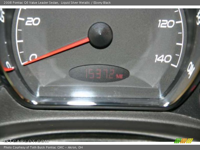 Liquid Silver Metallic / Ebony Black 2008 Pontiac G6 Value Leader Sedan