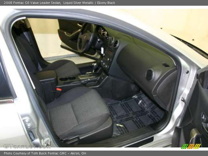 Liquid Silver Metallic / Ebony Black 2008 Pontiac G6 Value Leader Sedan