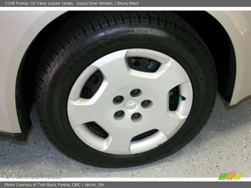 Liquid Silver Metallic / Ebony Black 2008 Pontiac G6 Value Leader Sedan