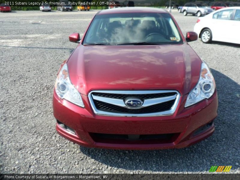 Ruby Red Pearl / Off-Black 2011 Subaru Legacy 2.5i Premium