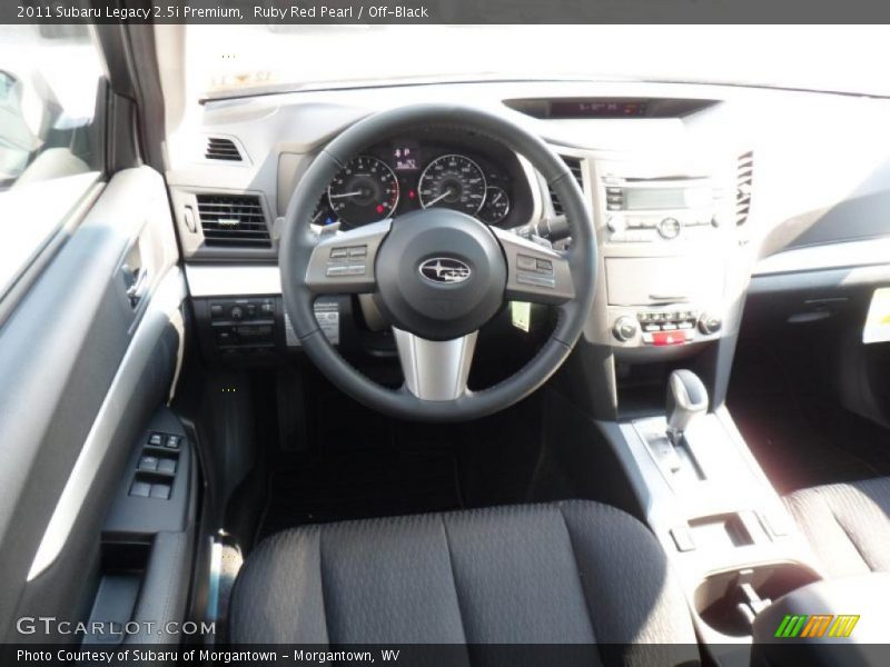 Ruby Red Pearl / Off-Black 2011 Subaru Legacy 2.5i Premium