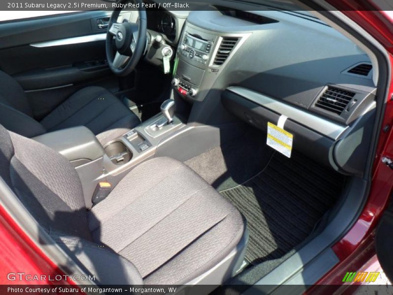 Ruby Red Pearl / Off-Black 2011 Subaru Legacy 2.5i Premium