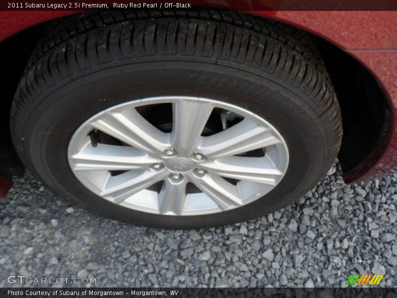 Ruby Red Pearl / Off-Black 2011 Subaru Legacy 2.5i Premium