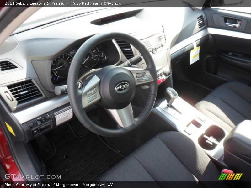 Ruby Red Pearl / Off-Black 2011 Subaru Legacy 2.5i Premium