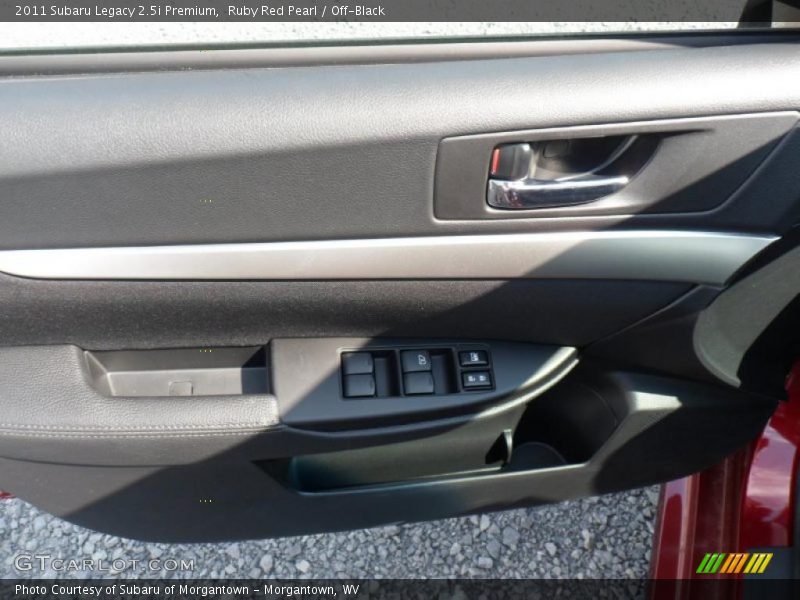 Ruby Red Pearl / Off-Black 2011 Subaru Legacy 2.5i Premium