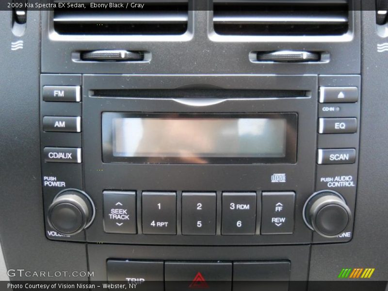 Ebony Black / Gray 2009 Kia Spectra EX Sedan