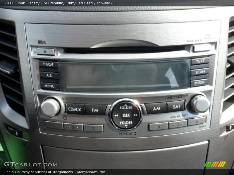 Ruby Red Pearl / Off-Black 2011 Subaru Legacy 2.5i Premium