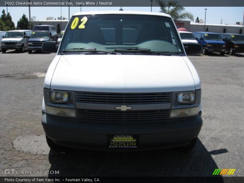 Ivory White / Neutral 2002 Chevrolet Astro Commercial Van