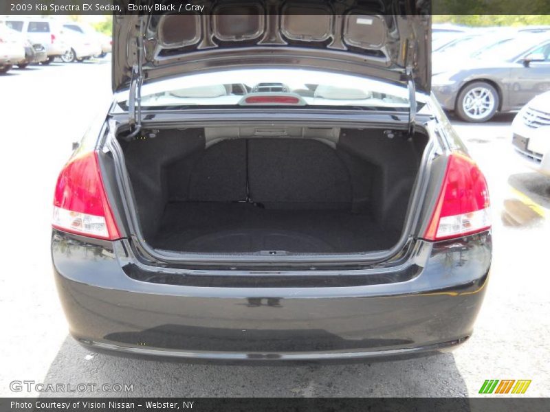 Ebony Black / Gray 2009 Kia Spectra EX Sedan