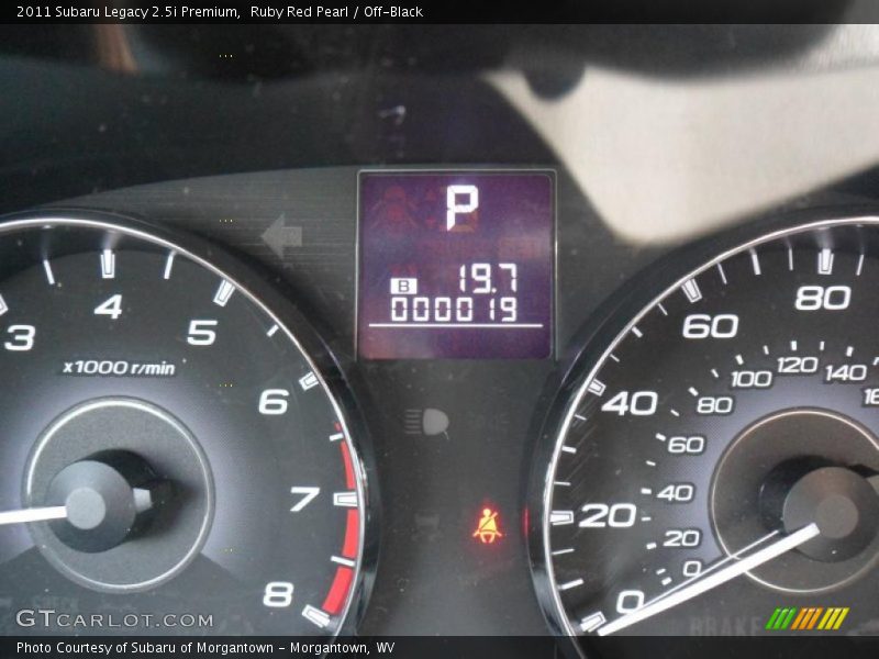 Ruby Red Pearl / Off-Black 2011 Subaru Legacy 2.5i Premium
