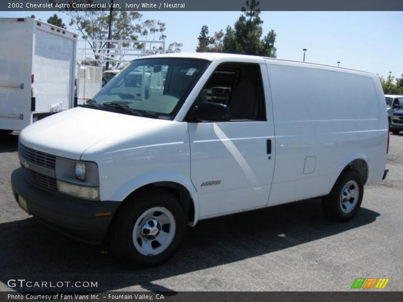 Ivory White / Neutral 2002 Chevrolet Astro Commercial Van
