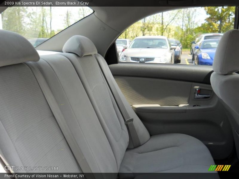 Ebony Black / Gray 2009 Kia Spectra EX Sedan