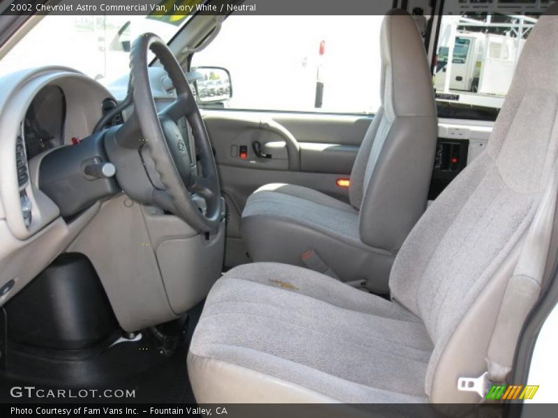 Ivory White / Neutral 2002 Chevrolet Astro Commercial Van