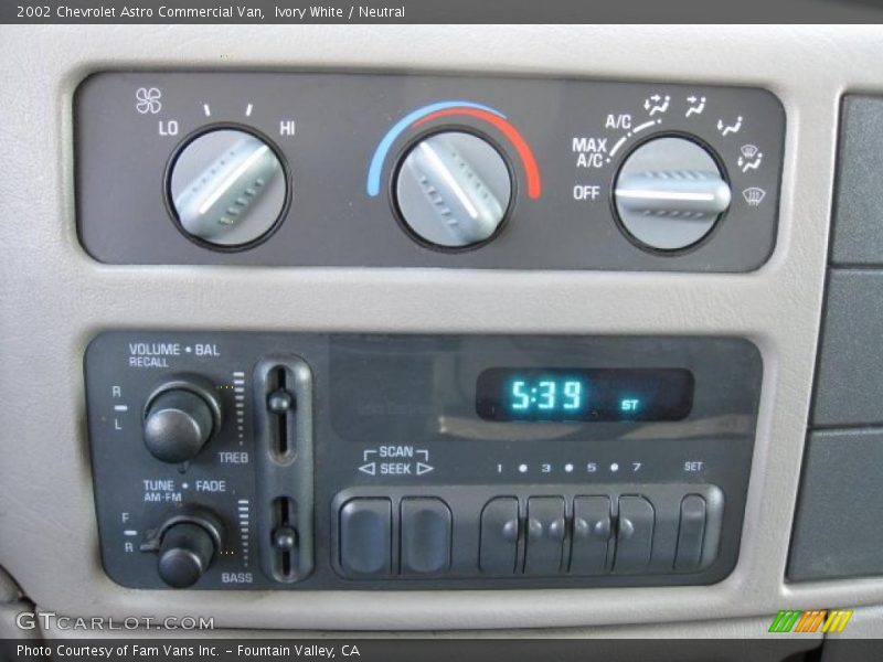 Ivory White / Neutral 2002 Chevrolet Astro Commercial Van