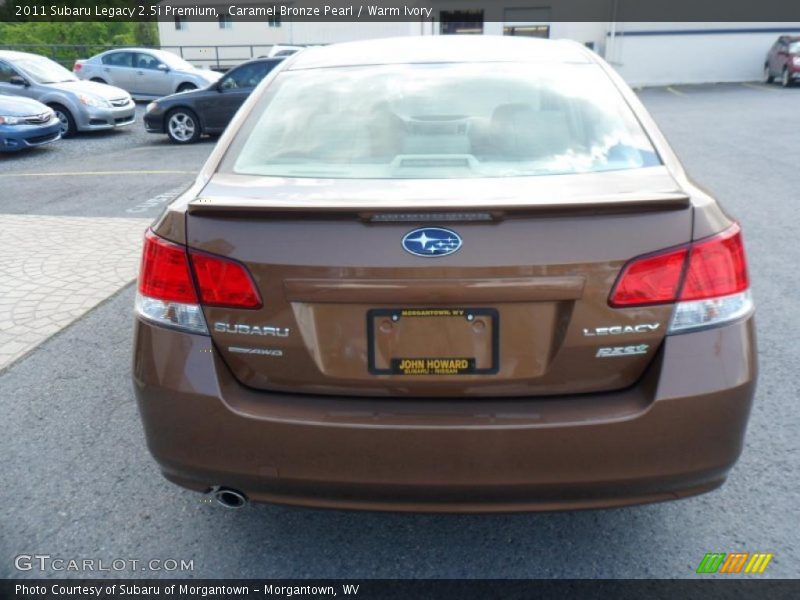 Caramel Bronze Pearl / Warm Ivory 2011 Subaru Legacy 2.5i Premium