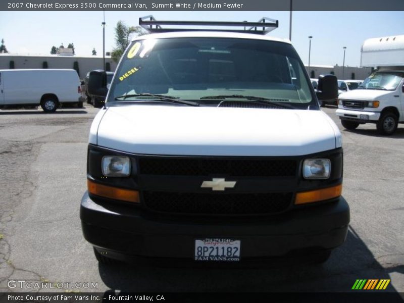 Summit White / Medium Pewter 2007 Chevrolet Express 3500 Commercial Van
