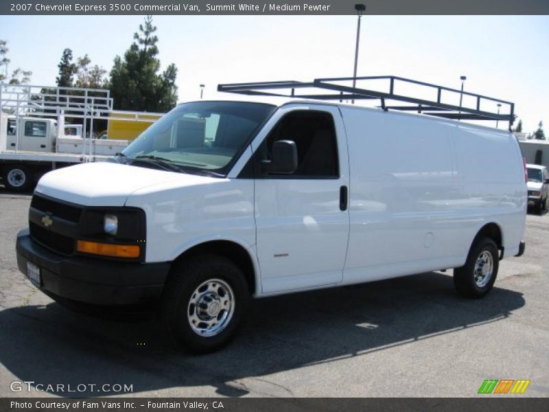 Summit White / Medium Pewter 2007 Chevrolet Express 3500 Commercial Van