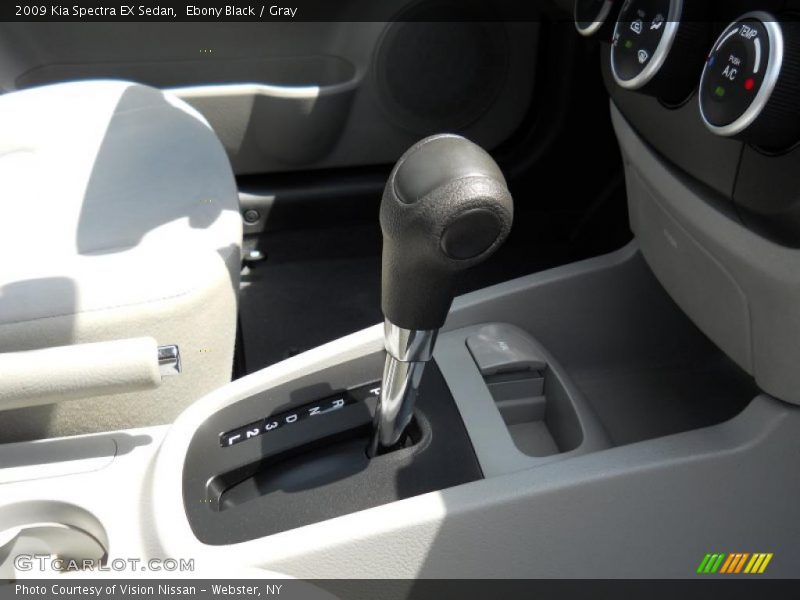 Ebony Black / Gray 2009 Kia Spectra EX Sedan