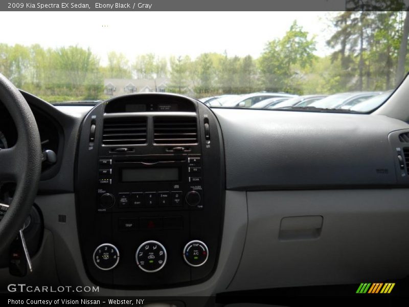 Ebony Black / Gray 2009 Kia Spectra EX Sedan