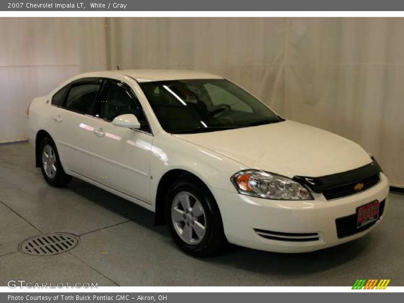 White / Gray 2007 Chevrolet Impala LT