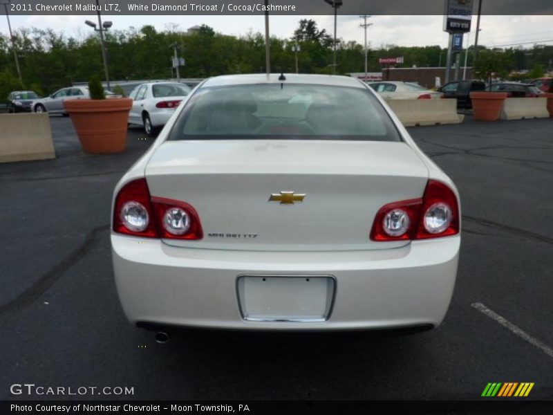 White Diamond Tricoat / Cocoa/Cashmere 2011 Chevrolet Malibu LTZ