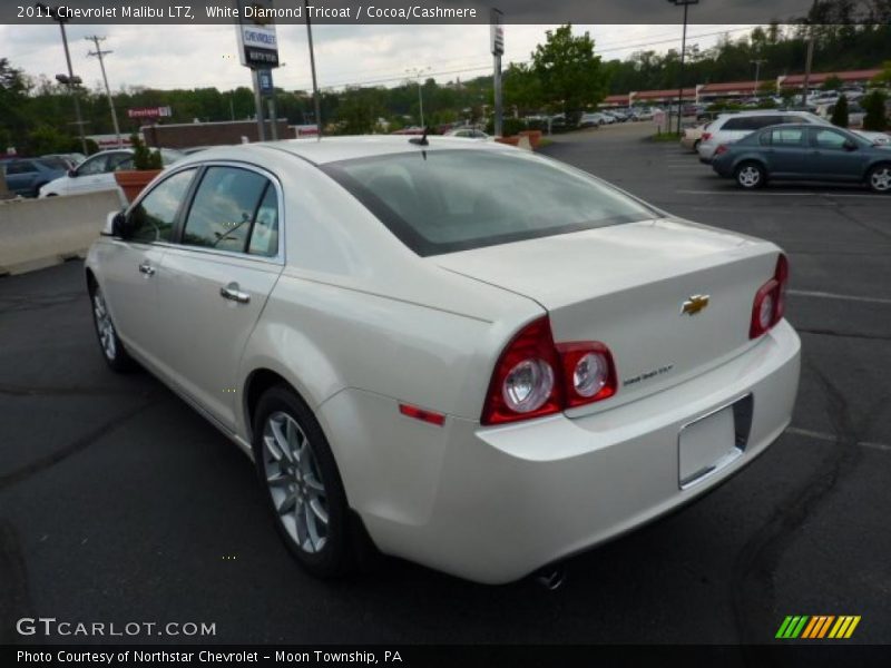 White Diamond Tricoat / Cocoa/Cashmere 2011 Chevrolet Malibu LTZ