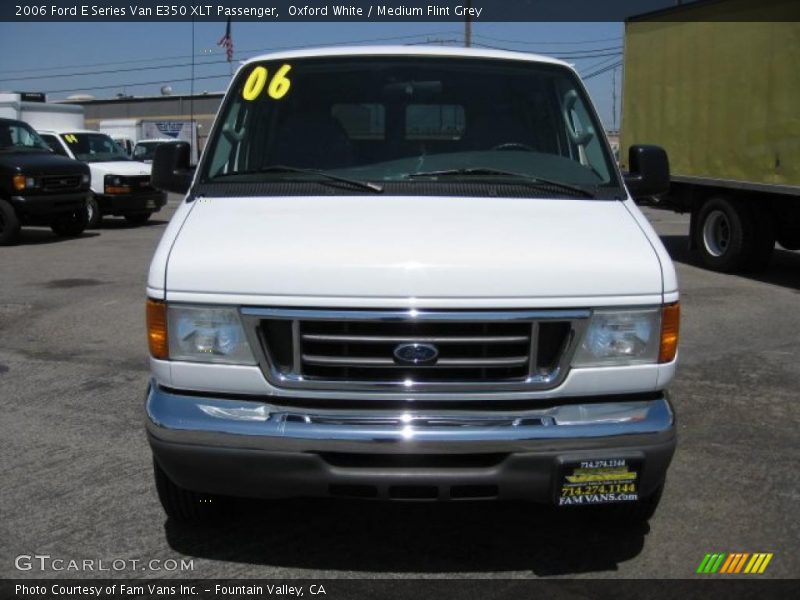 Oxford White / Medium Flint Grey 2006 Ford E Series Van E350 XLT Passenger