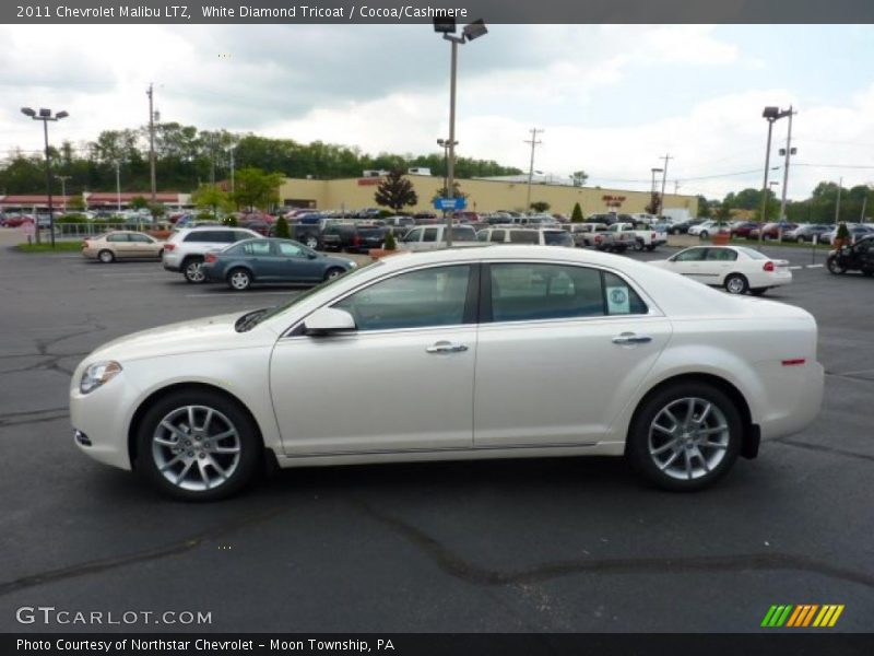 White Diamond Tricoat / Cocoa/Cashmere 2011 Chevrolet Malibu LTZ