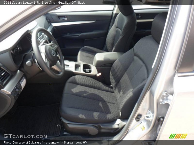 Steel Silver Metallic / Off-Black 2011 Subaru Legacy 2.5i