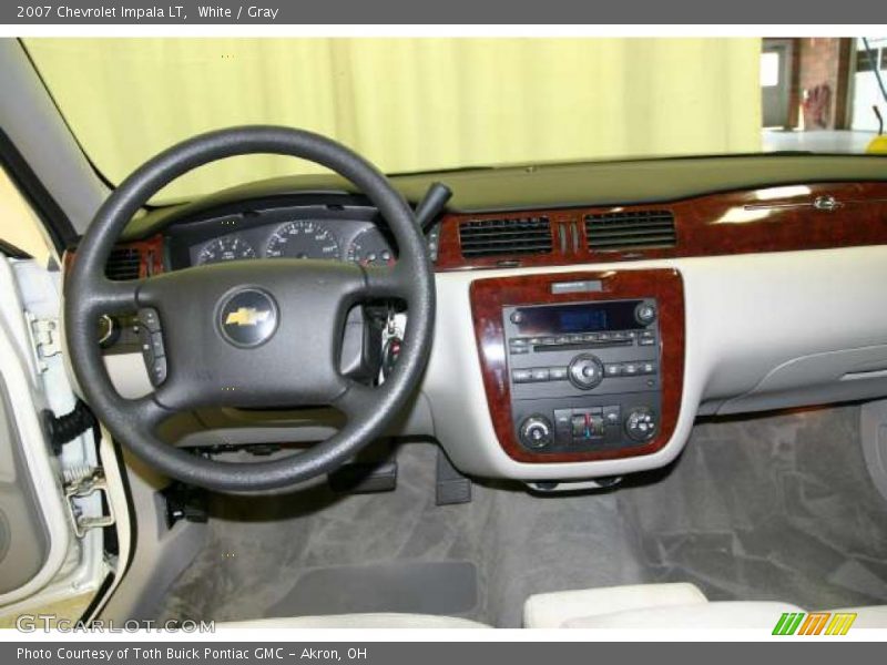 White / Gray 2007 Chevrolet Impala LT