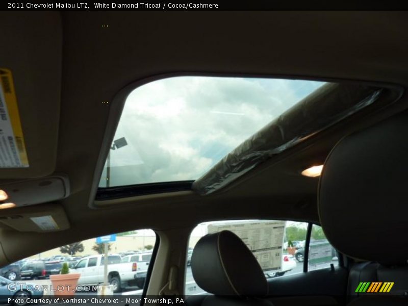 White Diamond Tricoat / Cocoa/Cashmere 2011 Chevrolet Malibu LTZ