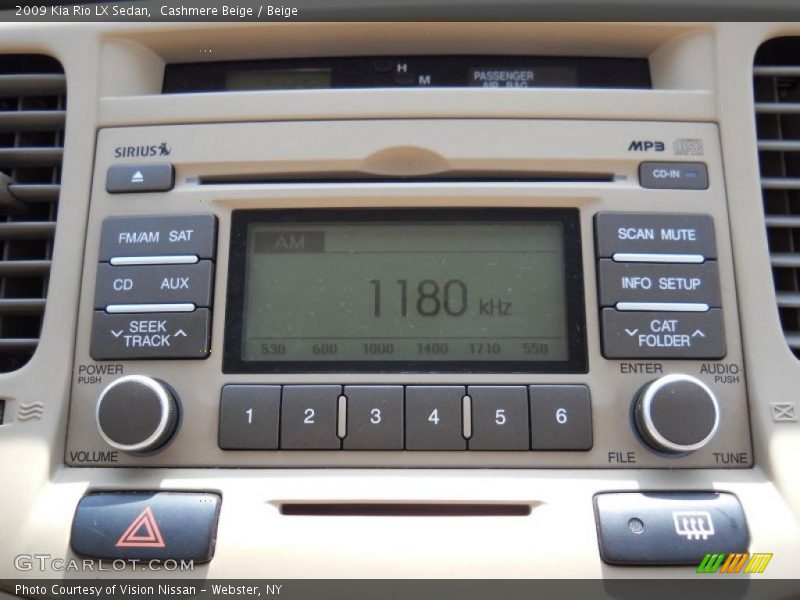 Cashmere Beige / Beige 2009 Kia Rio LX Sedan