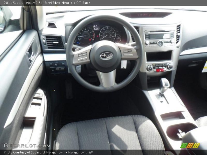 Steel Silver Metallic / Off-Black 2011 Subaru Legacy 2.5i