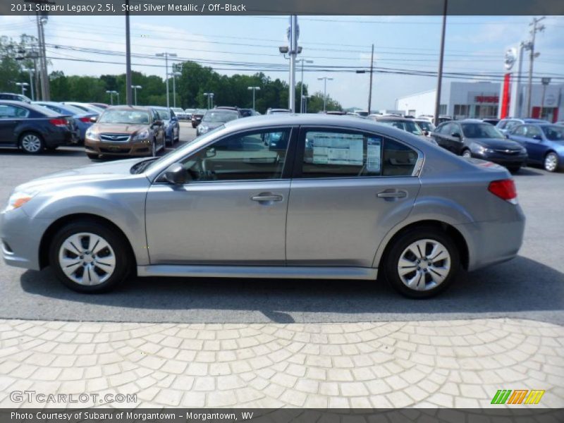 Steel Silver Metallic / Off-Black 2011 Subaru Legacy 2.5i